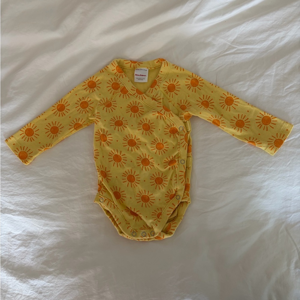Hanna Andersson Cotton kimono bodysuit